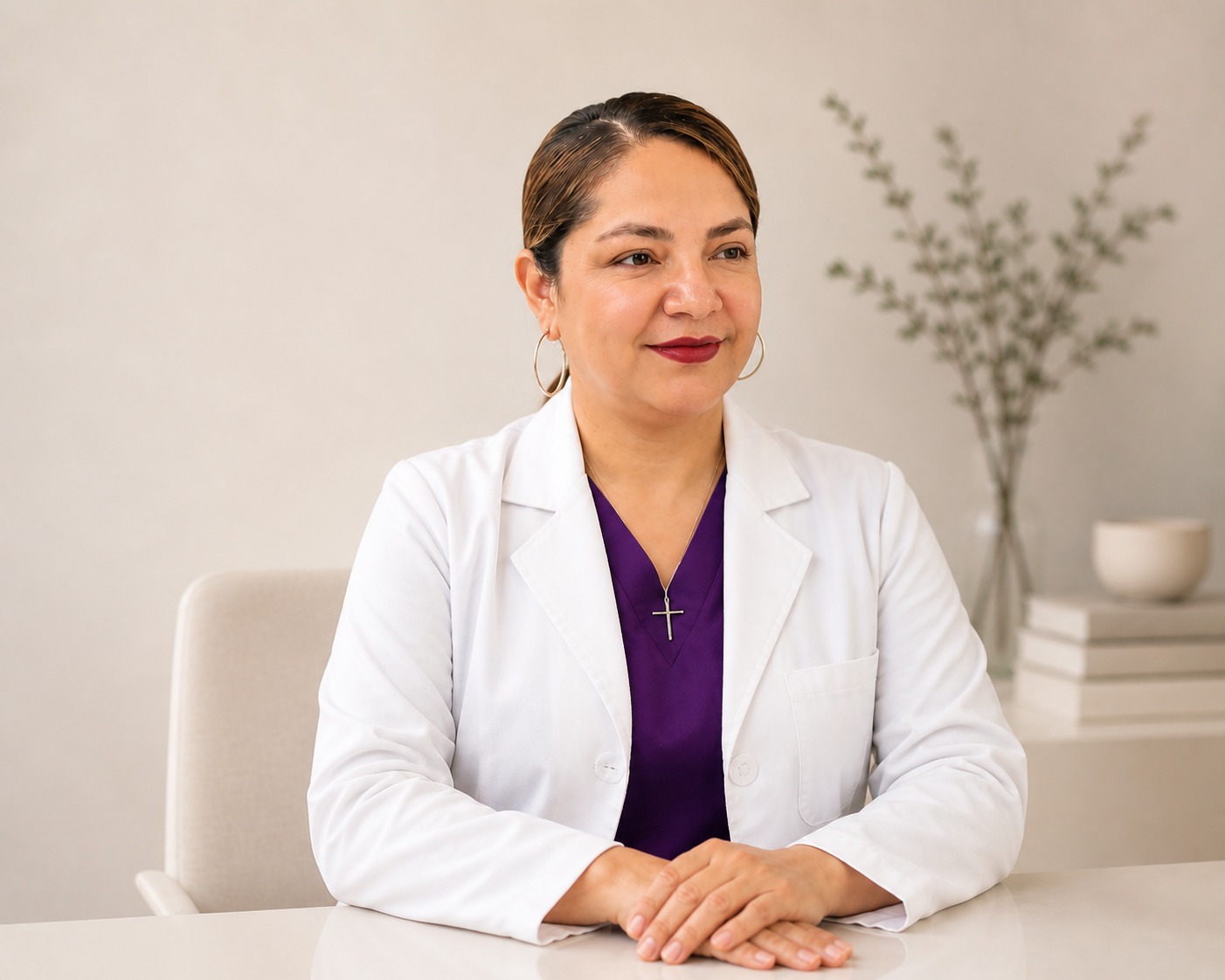 Dra. Laura Celestino López en consultorio — Vital Regenera